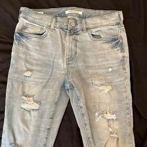 Mens size 30x32 light blue ripped jeans, PacSun, excellent used condition
